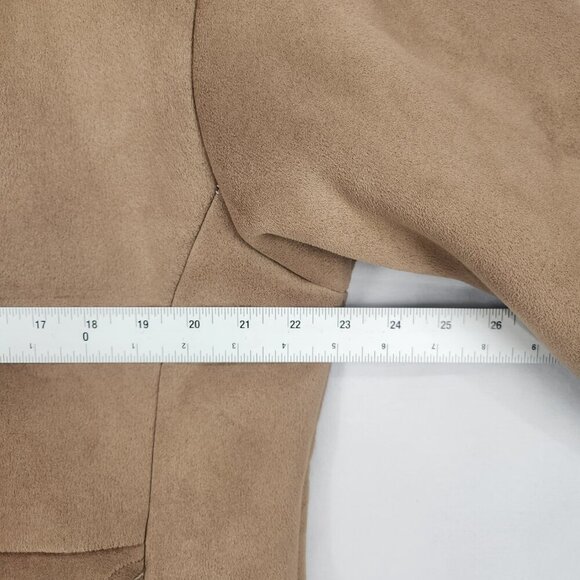 Browning Double Zip Up Jacket Women's XL Brown Faux Suede Sherpa Lining Outdoors - Picture 3 of 7